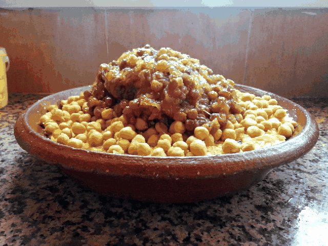 Moroccan couscous and food